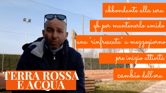 Quante volte e quando va bagnato un campo da tennis in terra rossa?