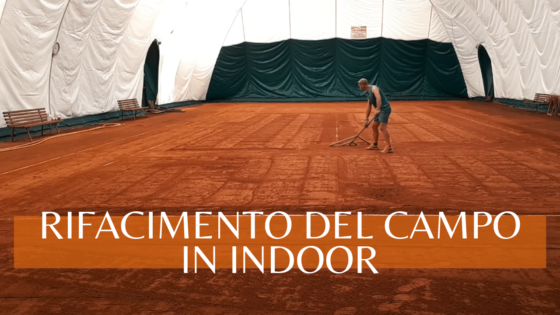 Indoor clay court maintenance. Rifacimento del campo in terra rossa in indoor. Tutorial