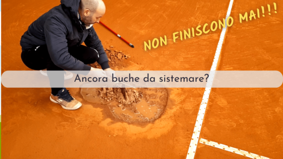 Altre buche da sistemare, tutorial. Another pits to fix, clay court tutorial.