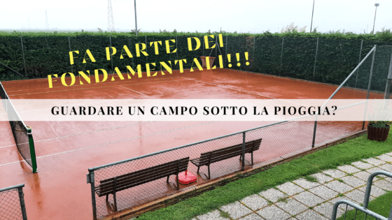 PIOVE!!! La manutenzione del campo prende spunto anche da queste giornate!! APPROFITTANE! #1PIOGGIA